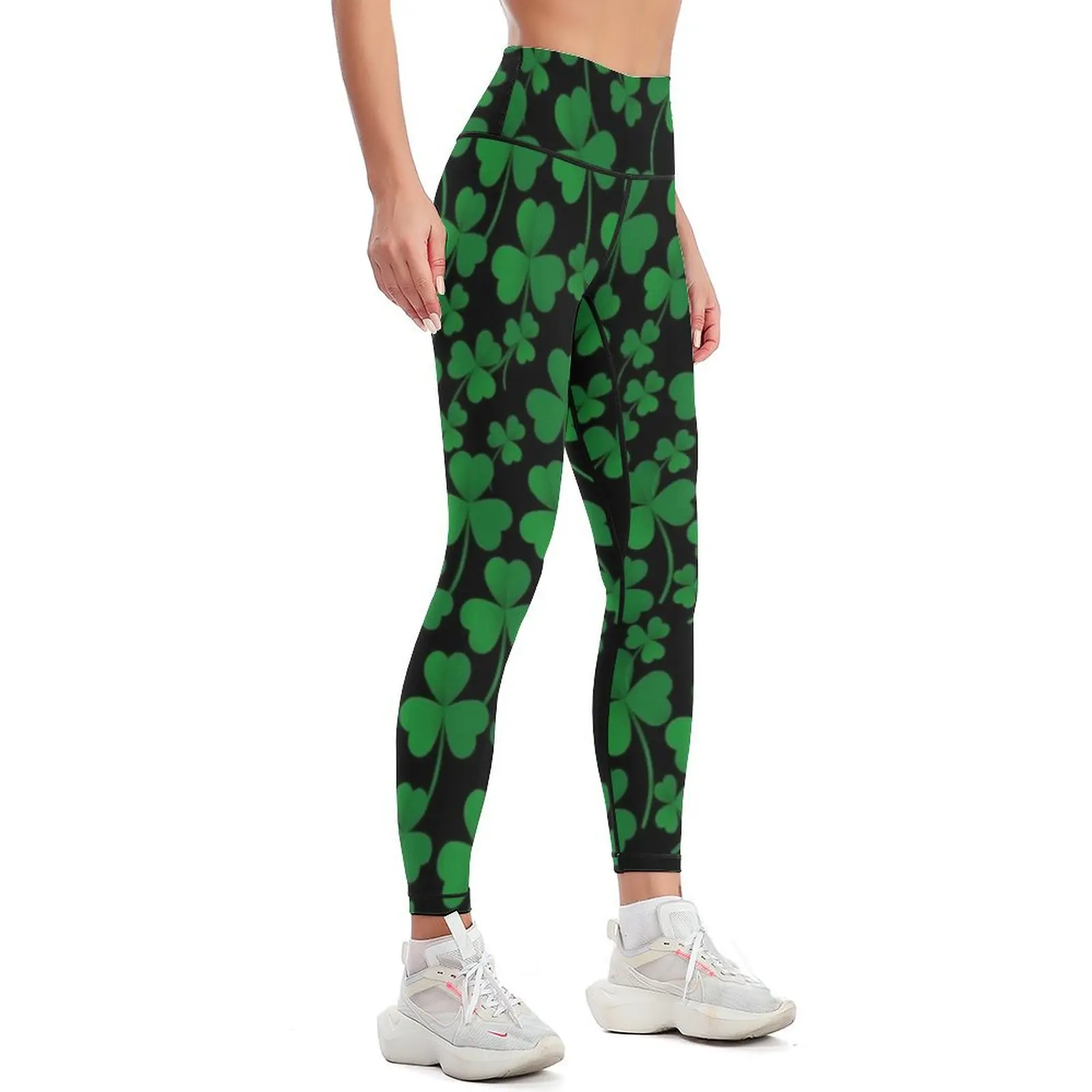 Lucky Irish Clover Design Leggings Legging sport legging pants raises butt Womens Leggings