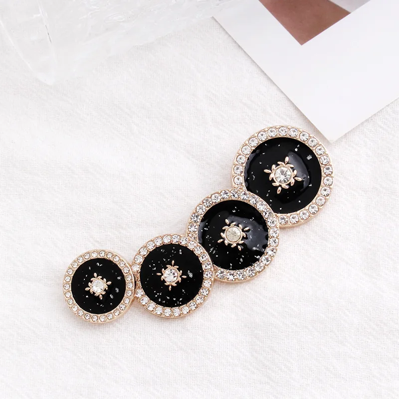 Luxcy 6PCS Of Diamond Button For Women's Coat Suit Sweater Coat Fashion Pretty Decorated Top Buttons