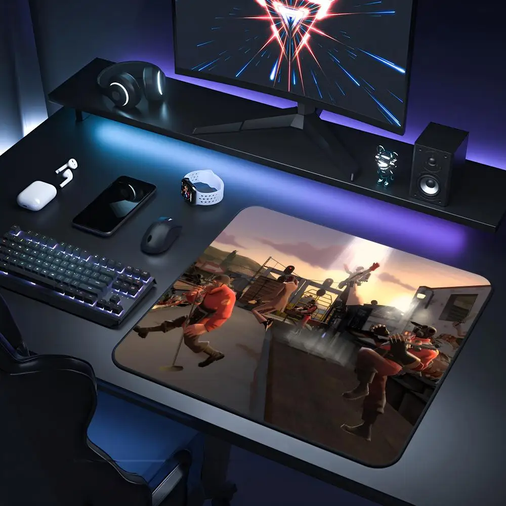 Team Fortress 2 Mouse Pad Gaming Laptops Keyboard Mat Deskmat Pc Accessories Desk Protector Mousepad Gamer Mats Anime Mause Pads
