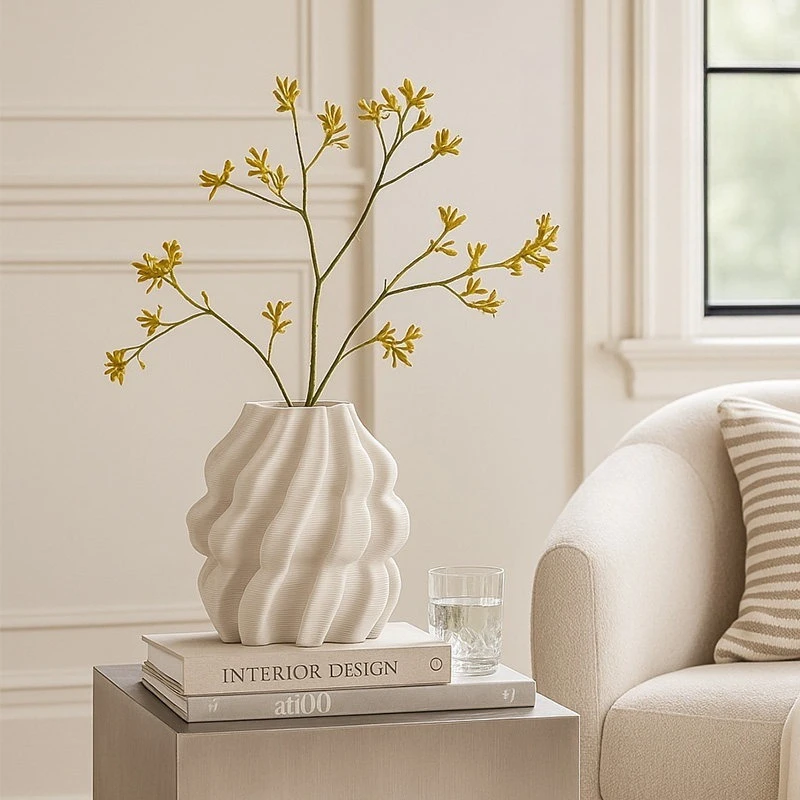 Ceramic vase 2026 ornament living room flower arrangement creative gift hydroponics water nourishment light luxury high sense