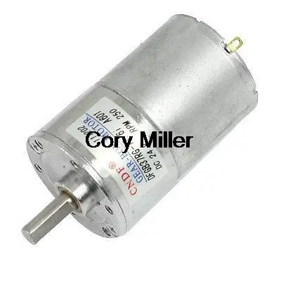 

DC 24V 250 RPM 6mm Dia Shaft Magnetic Gearbox Electric Motor 37mm