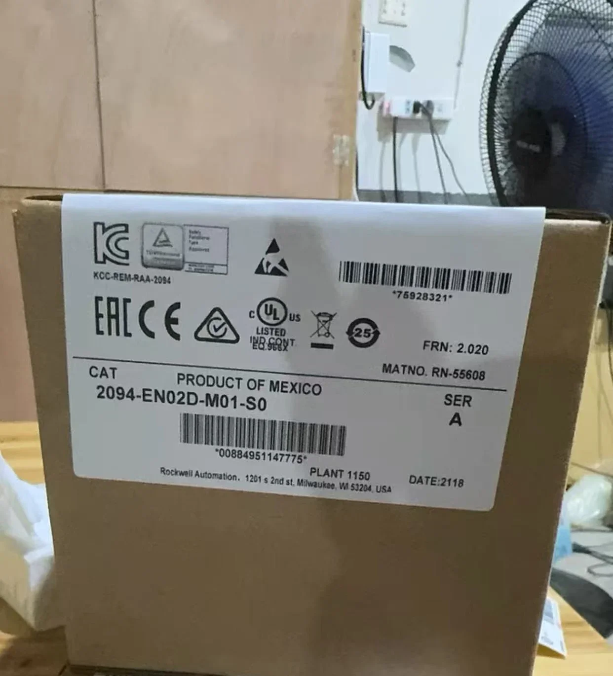 

2094-EN02D-M01-S0 AB PLC driver connector