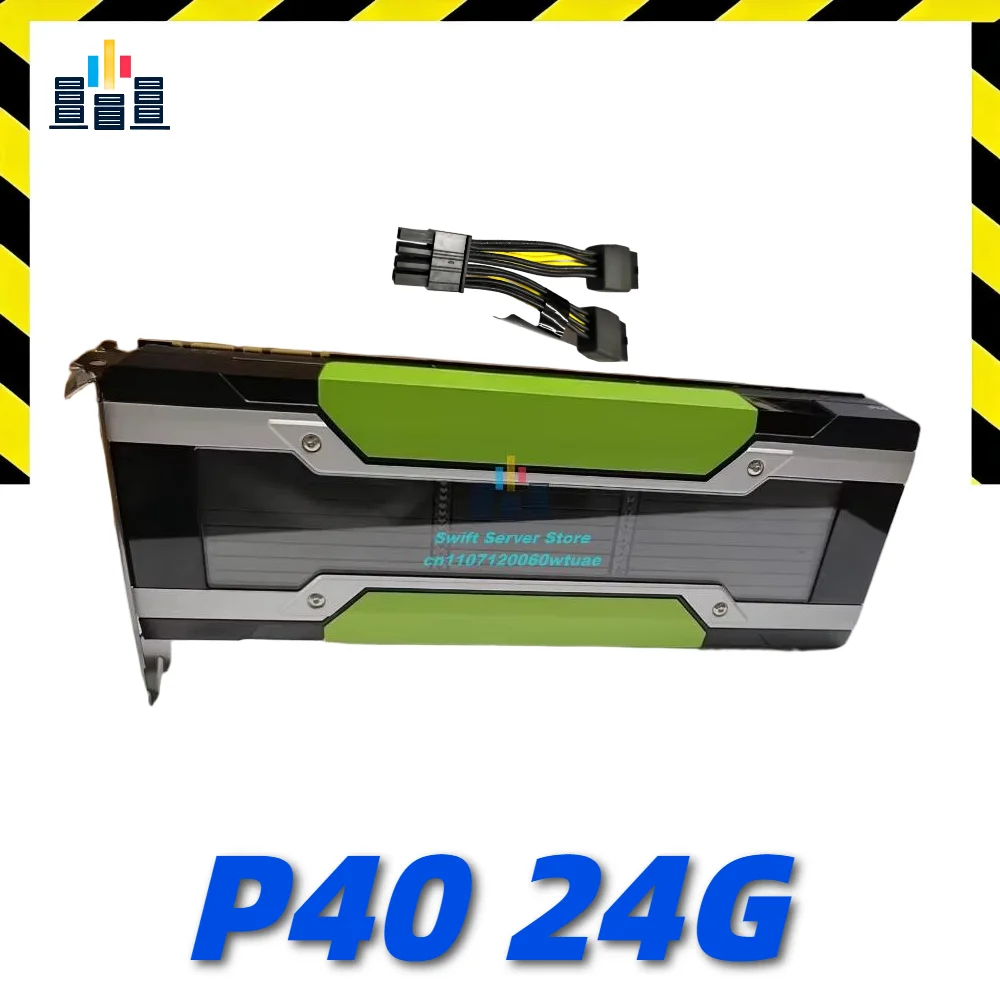 P40 24GB GDDR5 GPU Computing Card 47 TOPS INT8 Passive Cooling Dual Slot for Server