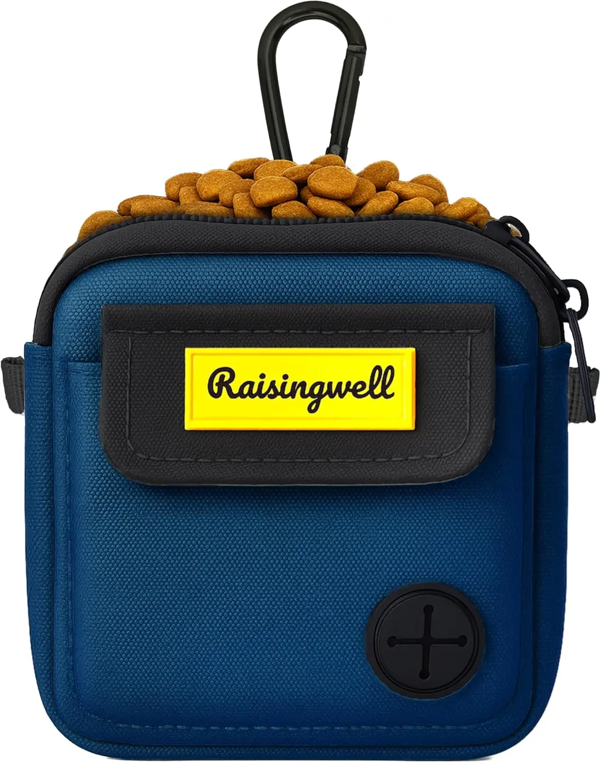 

Blue Dog Treat Pouch with Clicker, Poop Bags & 3 Compartments for Walking and Training