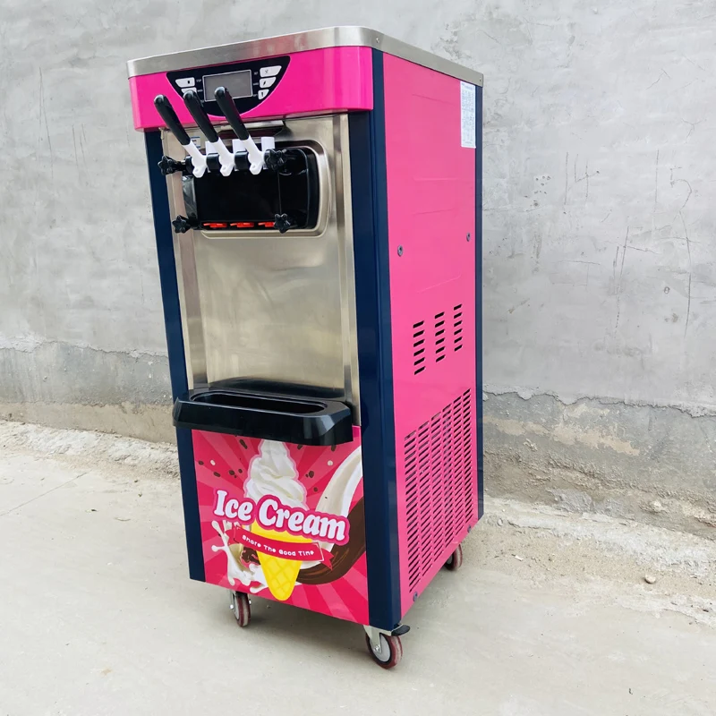 Full Automatic Commercial Ice Cream Machine Household Intelligent Ice Cream Maker 22-28L Capacity 2100W Ice Cream Makers