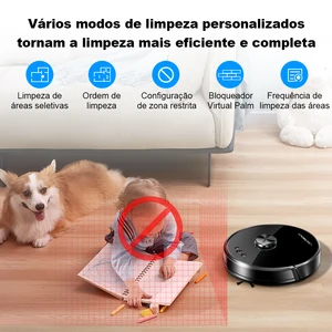 (Werbemittel Code: BR2020) Liecroux/Lilin XR500 Pulver Robo, LDS -Lear -System, mehrere Karten, Reinigungszone, Konfiguration des eingeschränkten Bereichs für das Waschen von Home, portugiesische Stimme, 6500pa 10 Hauptverkaufslaserreinigung - №3