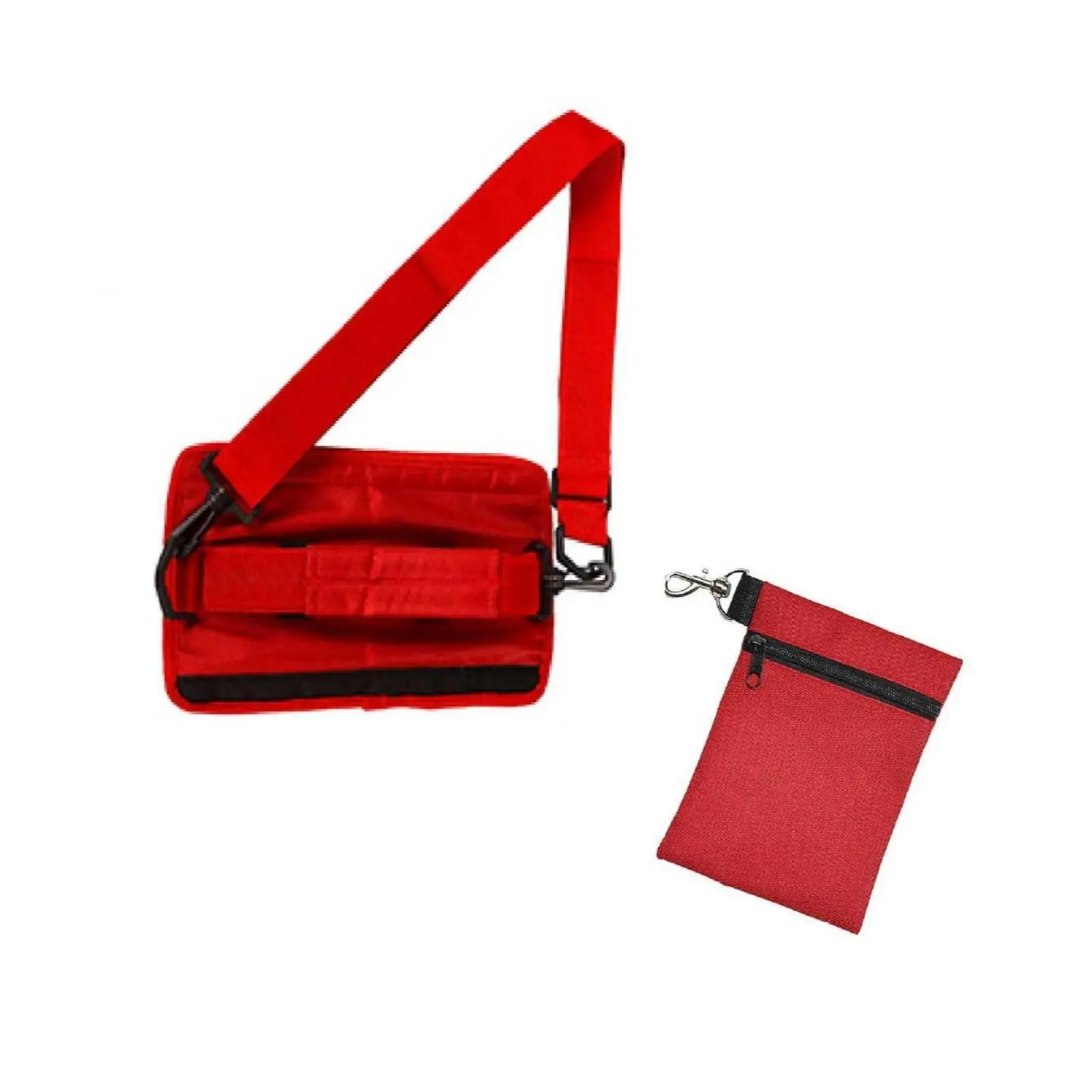Nylon Golf Club Carrier for Driving Range with Top Handle and Adjustable Strap Compact Design with Matching Pouch