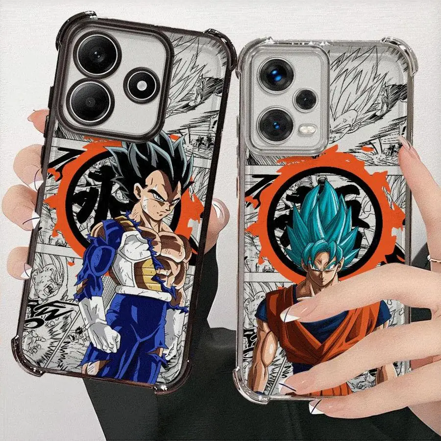 

Soft Cover Case for Redmi Note 10 Pro 12 Pro 10s 14 11s 10 Lite 13 9Pro 11 9S Anime Dragon Ball