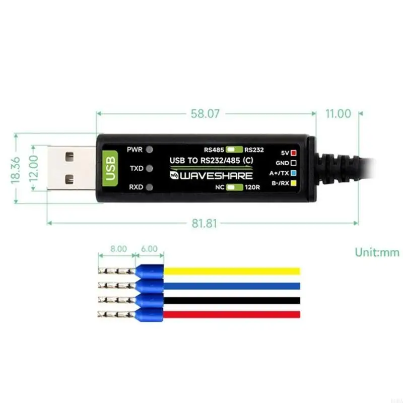 

Efficient USB to TTLs Serial Converters Cable with Separated 4Pin Header Connectors