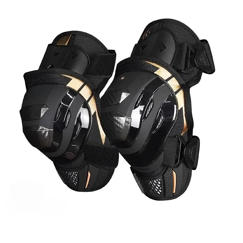 

Motorcycle anti-drop protective gear Men's locomotive Short carbon fiber knee pads Off-road racing equipment