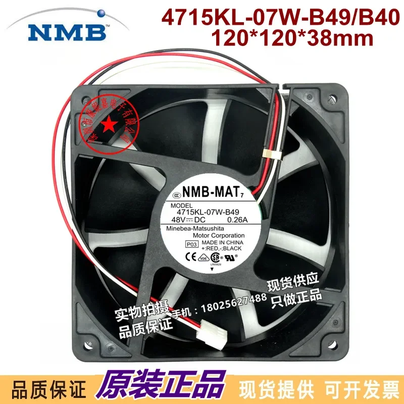 for 4715KL-07W-B49/B40 New Original Fan 12038 48V 0.26A Switching Fan