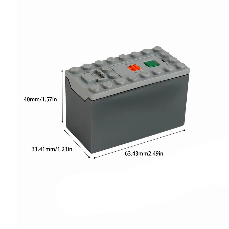Caja de batería recargable MOC AA /AAA, herramienta de potencia multifunción, Control de ajuste de velocidad del Motor del tren del coche para bloques de construcción