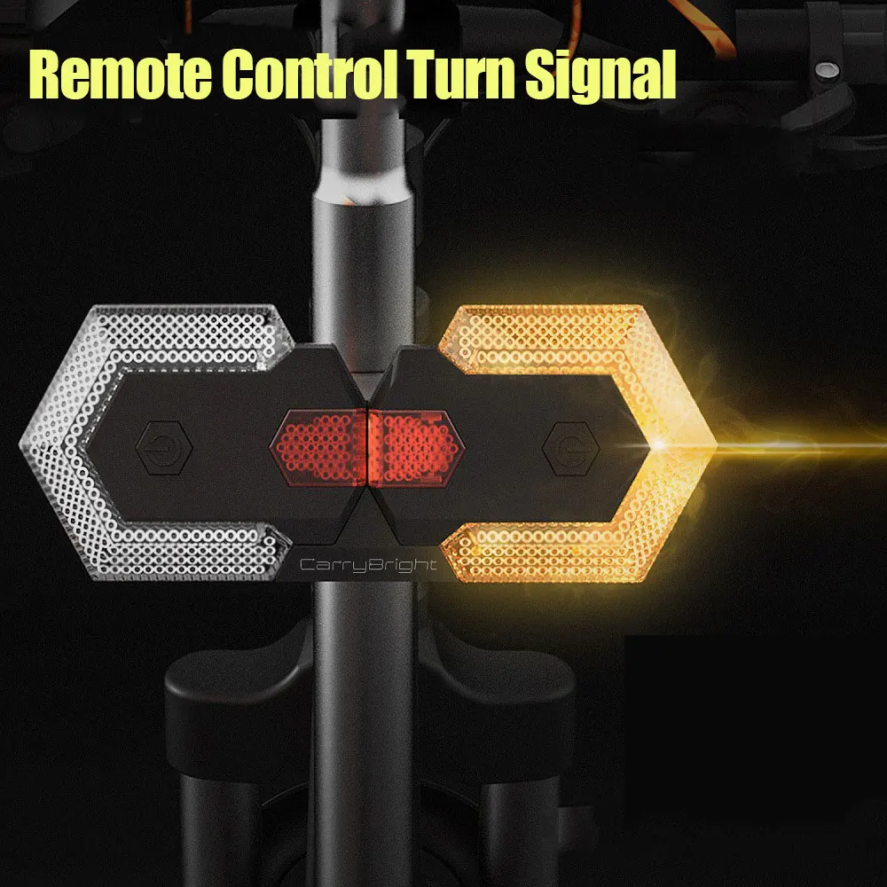 

Bicycle Light Smart Wireless Remote Control Bike Turn Signals Front Rear Cycling Safety Warning LED Tail Electric scooter lights