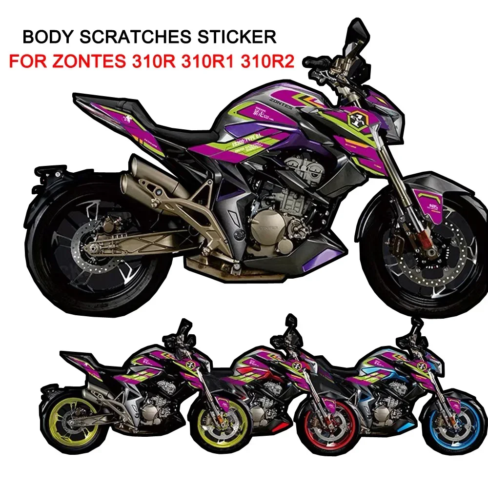 Motorcycle 310R 310R1 310R2 Decals Decoration Fuel Tank Body Protection Sticker For Zontes 310 R 310 R1 310 R2