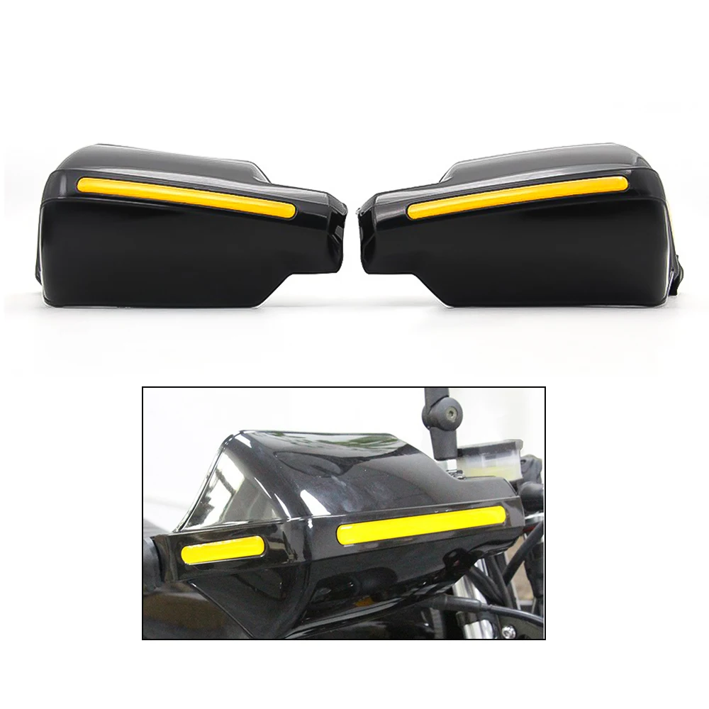 1 Paar Motorrad Handschutz Schutz links & rechts PC Kunststoff passend für 18-21mm Lenker Handschutz wind dicht 2 Farben