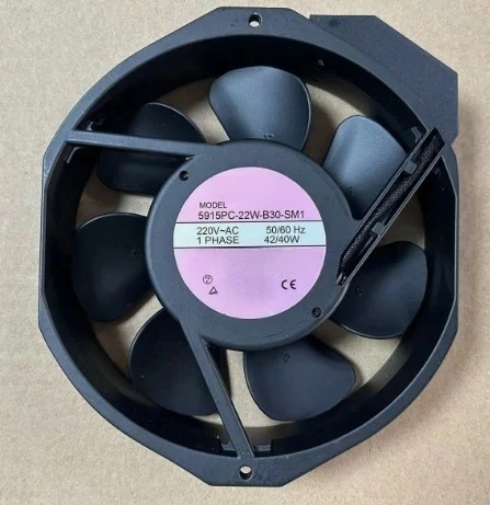 

Brand New 5915PC-22W-B30-SM1 AC Electric Fan AC220V 42/40W 50/60Hz 172 * 150 * 38mm Expedited shipping