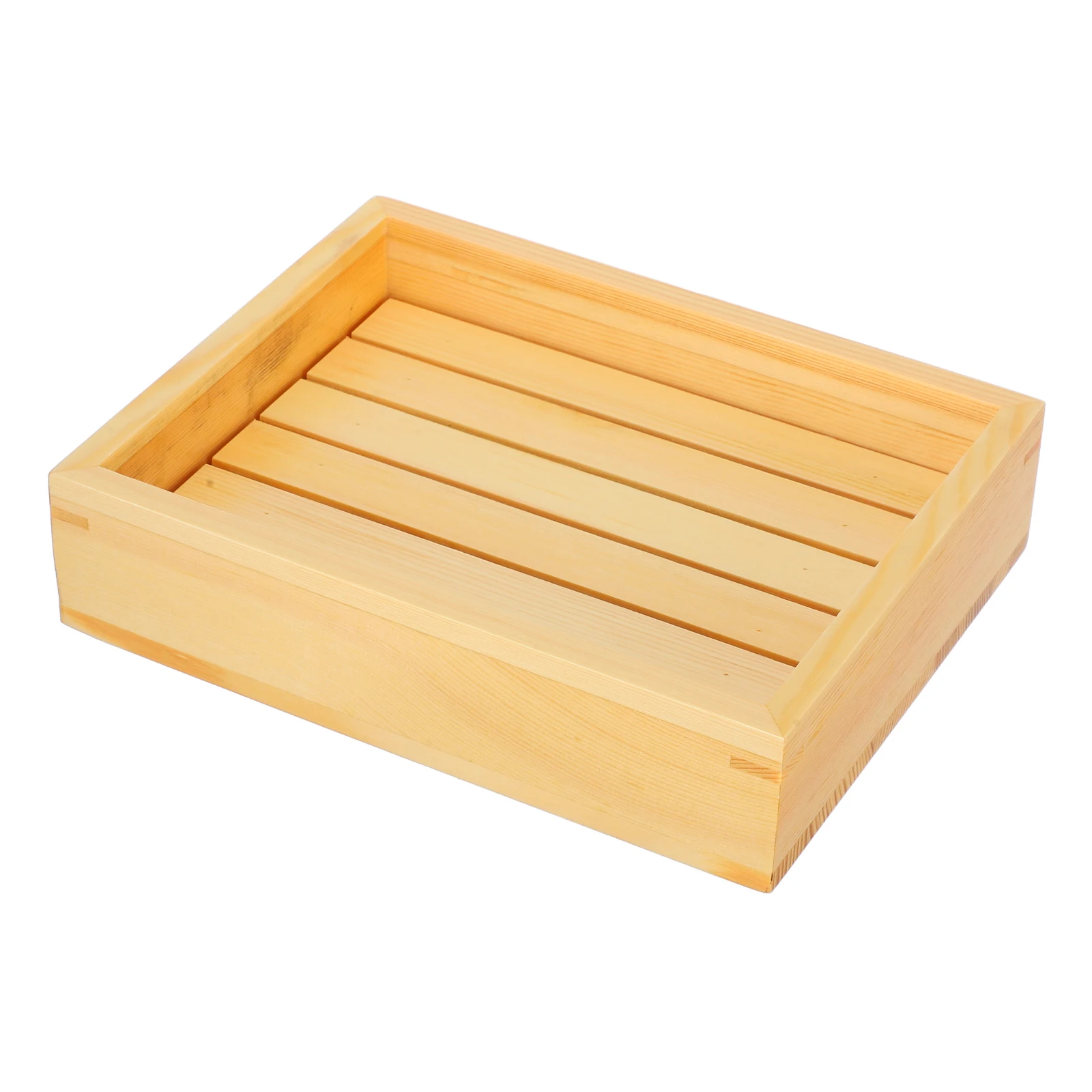

Wood Sushi Serving Tray Sturdy Smooth Flat Bottom Multi-Function Sashimi Sushi Dessert Plate Decorative Food Tray