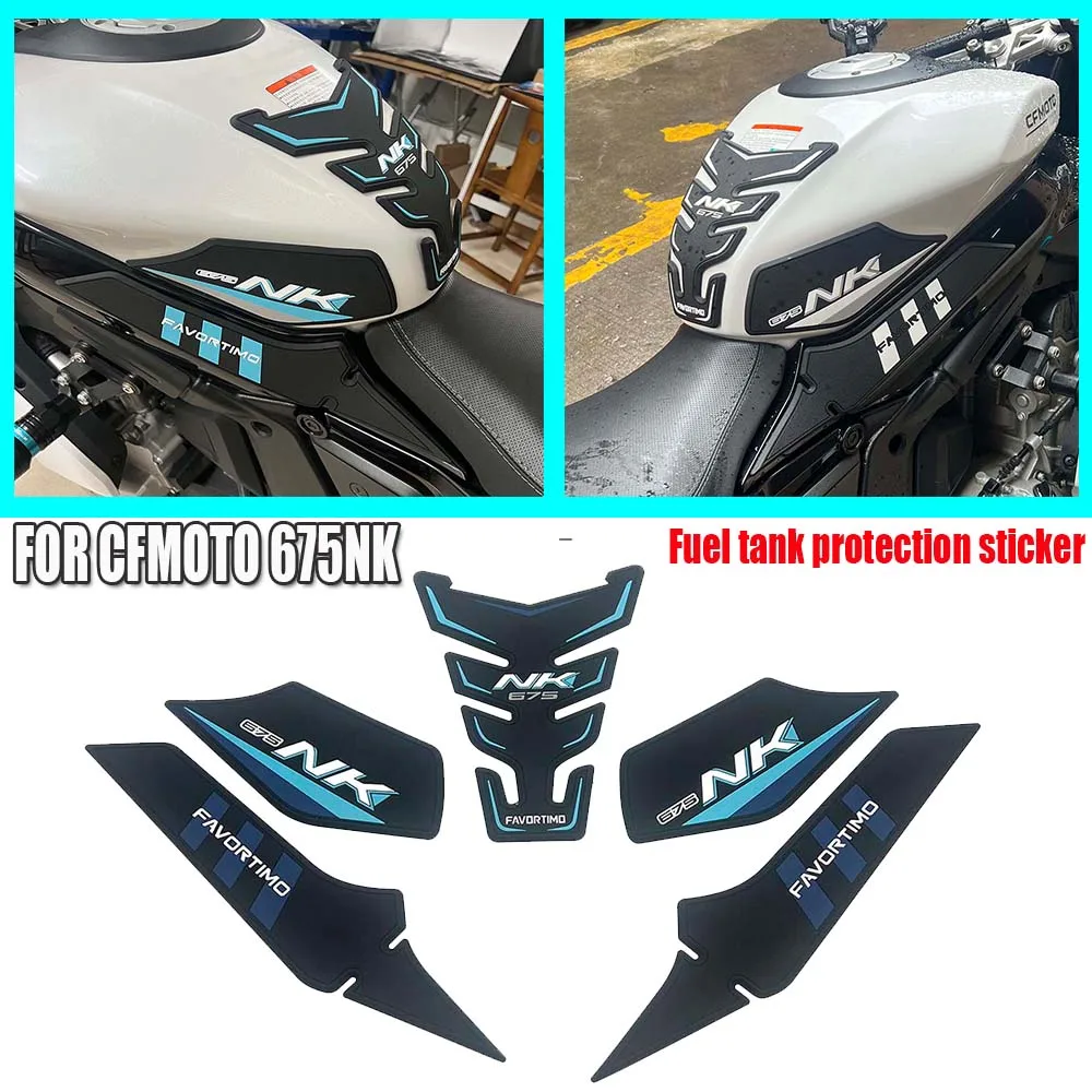 

FOR CFMOTO 675NK NK675 675 NK 2025+ Motorcycle 3M Anti Slip Tank Pad Stickers Pad Side Gas Knee Grip Protector Decal Accessories