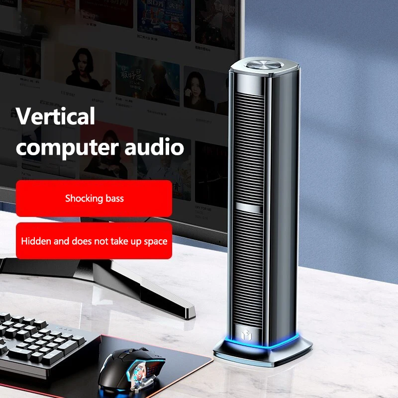 ลำโพงบลูทูธแบบมีสายสำหรับเล่นเกมคอมพิวเตอร์โฮมเธียเตอร์ซับวูฟเฟอร์ลำโพงบลูทูธสำหรับเดสก์ท็อปโน้ตบุ๊คเสียงไฮไฟที่ดีที่สุด