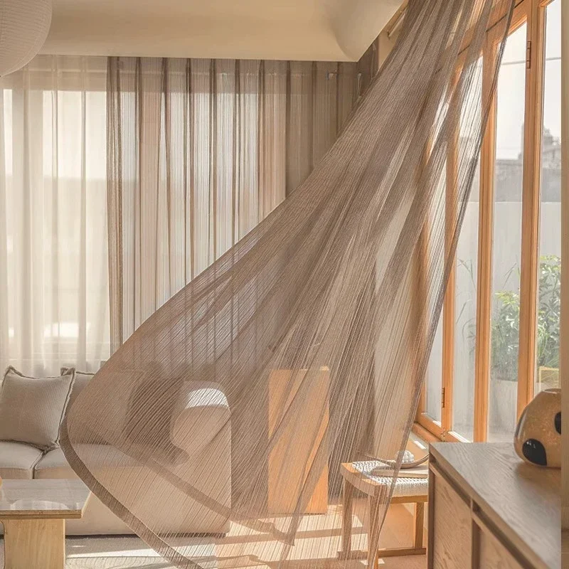 

French Dream Curtains Curtains Gauze Light Luxury Curtains for Living Dining Room Bedroom Balcony Floating Window Customise