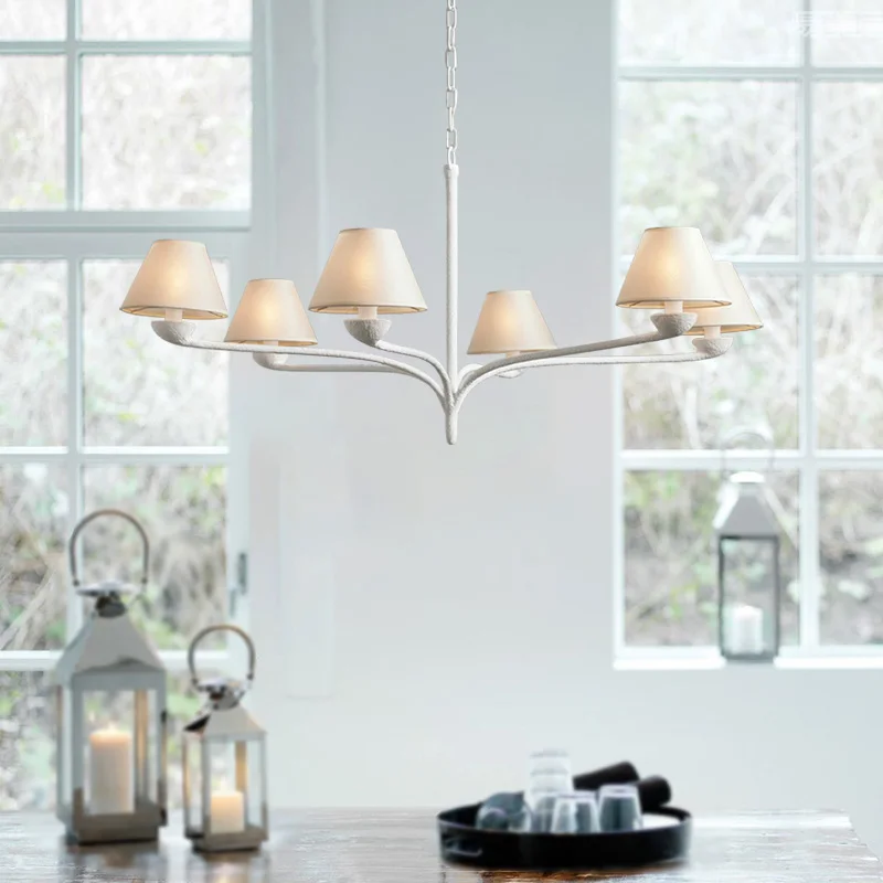 

American countryside minimalist retro living room chandelier homestay villa bedroom dining room personalized creative light