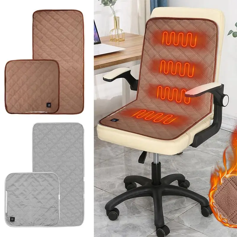 4 Heated Areas Camping Chair Heated Cushion 3 Speed Heating  USB Charging Winter Pet Animal Seat Warmer Cover for Outdoor Travel