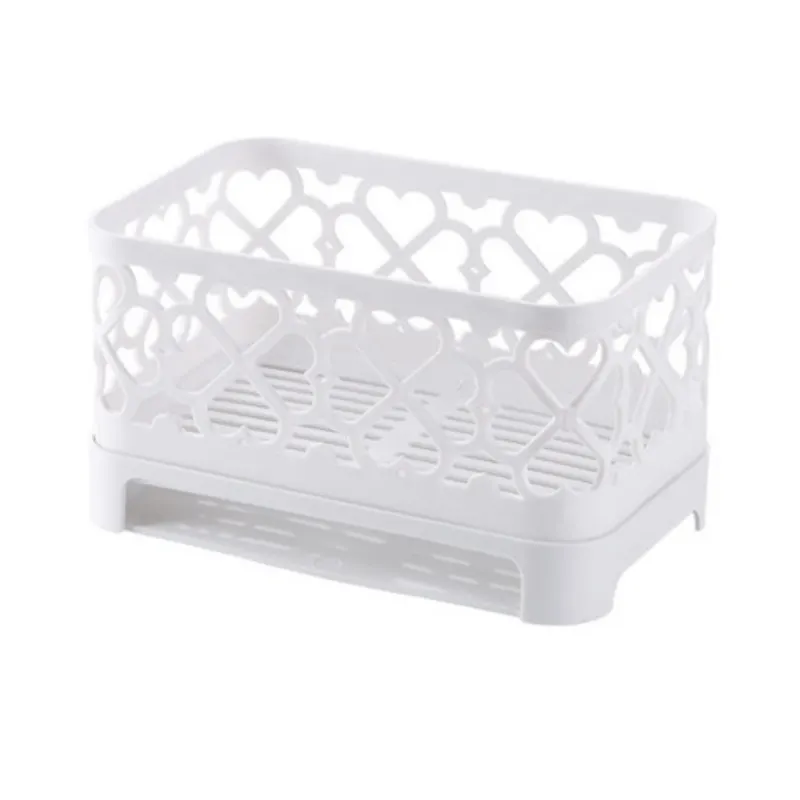 Sopnge Storage Basket Drain Holder Kitchen Bathroom Sundries Storage Box Dish Soap Cleaning Brush Towel Facial Cleanser Lotion