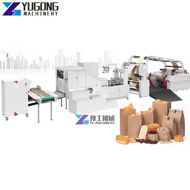 YG Cheap Paper Bag Manual Machine Making Kraft Paper Bags Making Machine Mechanical Square Bottom Kraft Paper Bag Making Machine