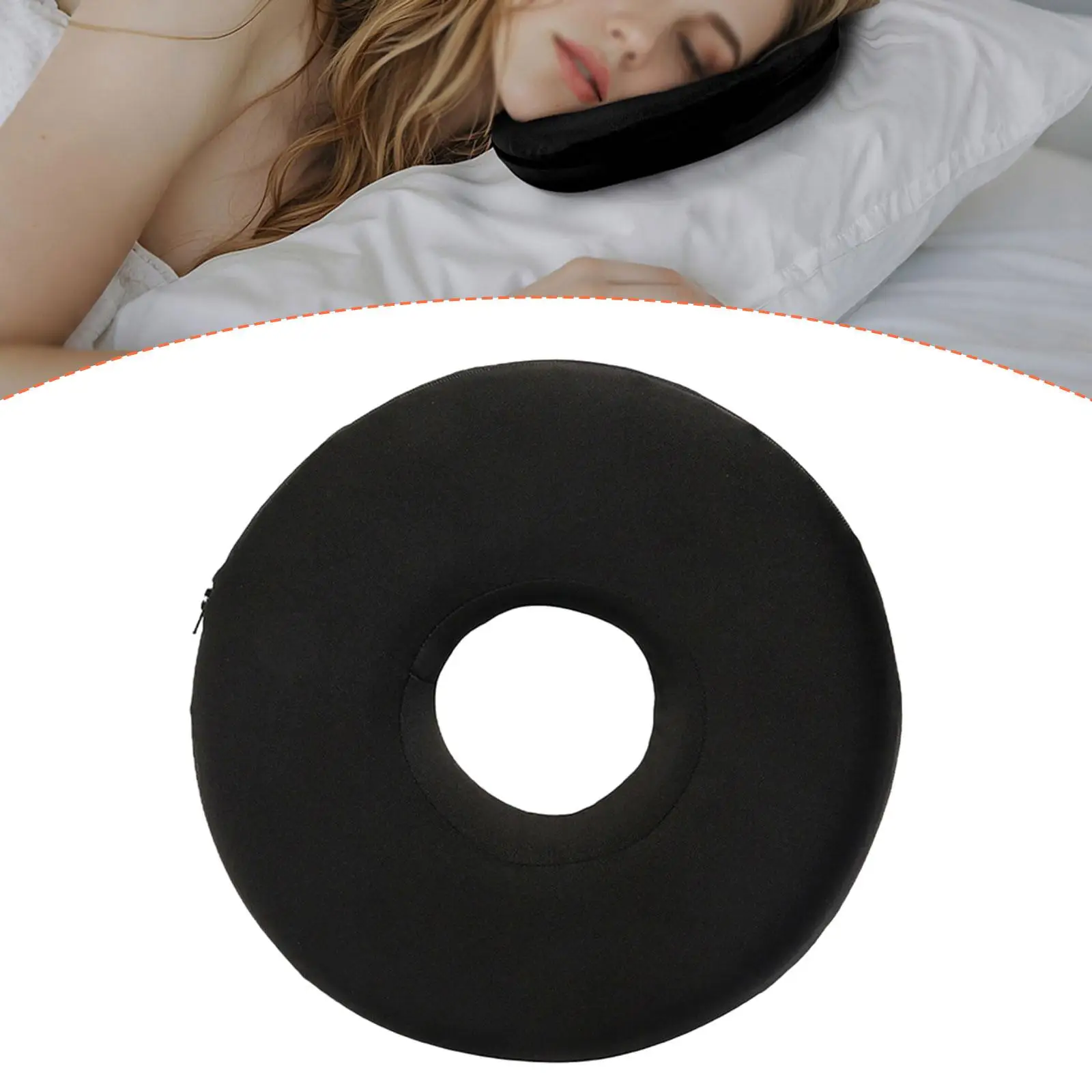 Ear Piercing Pillow Pierced Ears Support Breathable Ergonomic Washable Polyester Portable Ear Guard Pillow for Office Travel