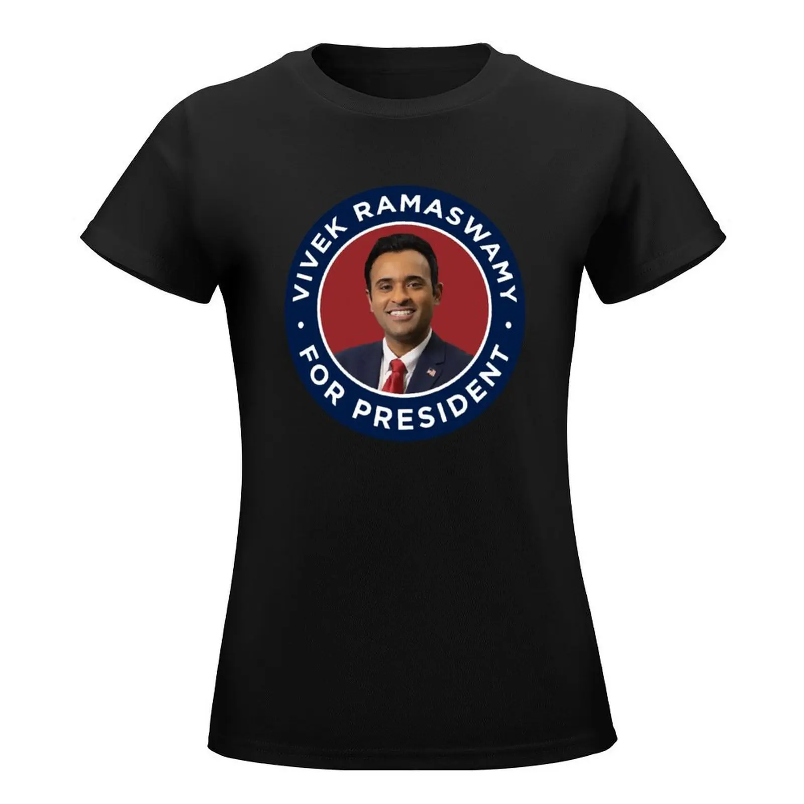 Vivek Ramaswamy For President 2024(4) T-Shirt graphics lady clothes tees Women's cotton t-shirt