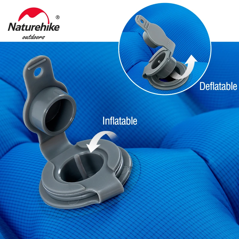 Imagem -05 - Naturehike-colchão de ar Inflável Ultraleve Camping Mat Cama de Dormir Nylon Dormir Pad