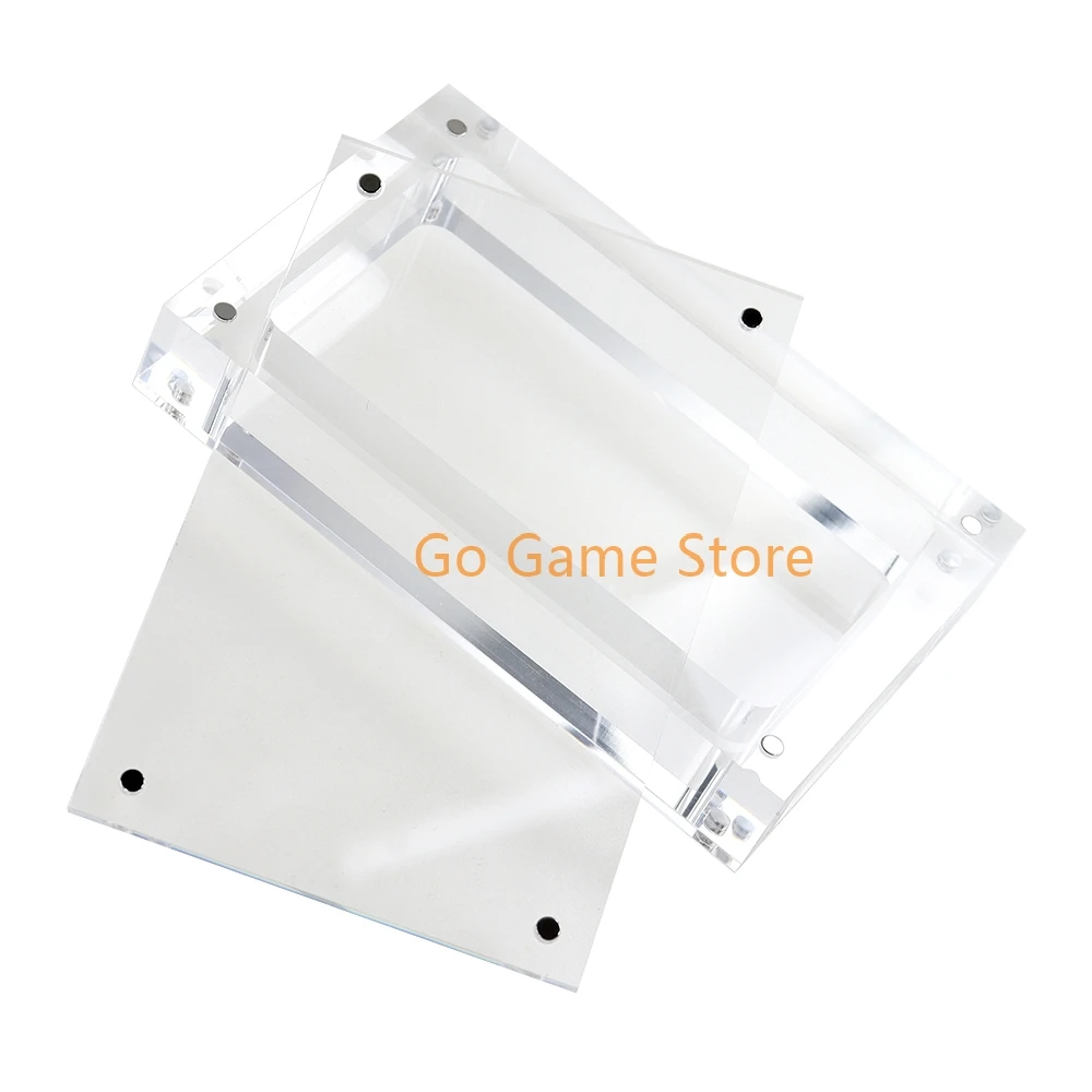 1pc Transparent Acrylic Case Magnetic Lid Display Case Storage Box for NDSL Game Console