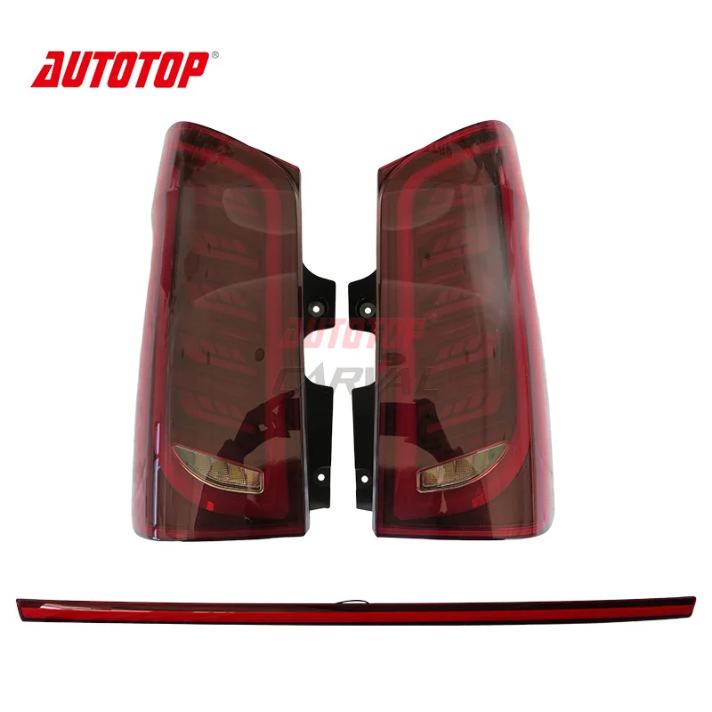 

Подходит для гоночной модели Mercedes-Benz Vito, задний фонарь с красной крышкой + сквозной фонарь