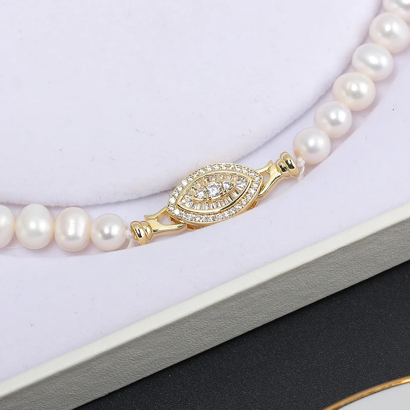 1 Piece of Gold-plated Copper Zirconia Pearl Necklace Bracelet Connector DIY Jewelry Making Materials Accessories Wholesale