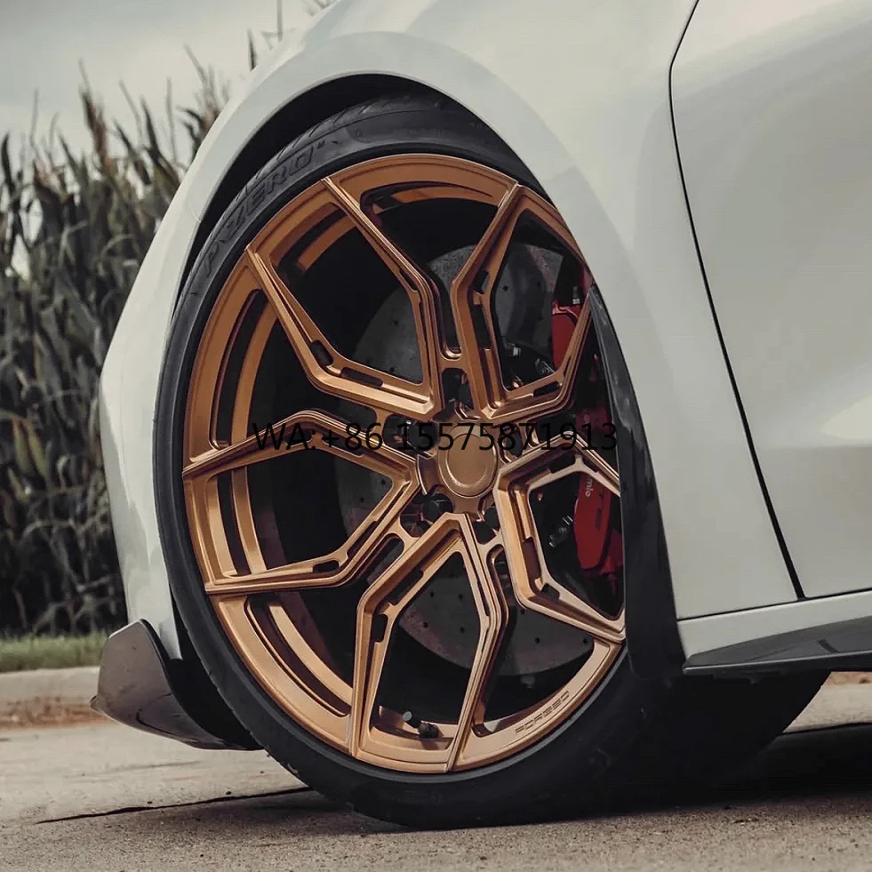 

For T6061 Forged KNIGHT BRONZE Wheel Lightweight Concave OEM Custom Hub Alloy Rim for Porsche Taycan Chevrolet Chevy Corvette