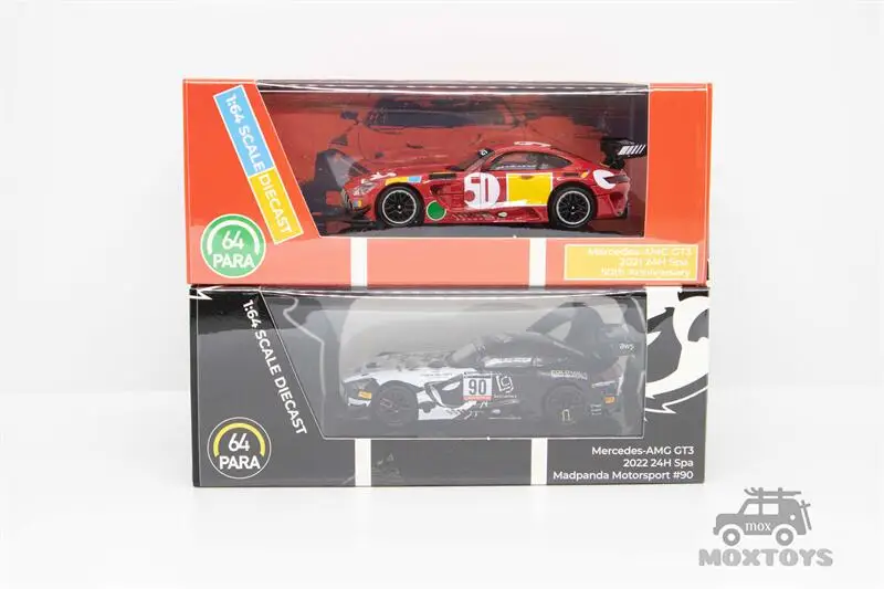 PARA64 1:64  GT3 EVO Red Pig #50 Custom Edition /Panda #90 Diecast Model Car