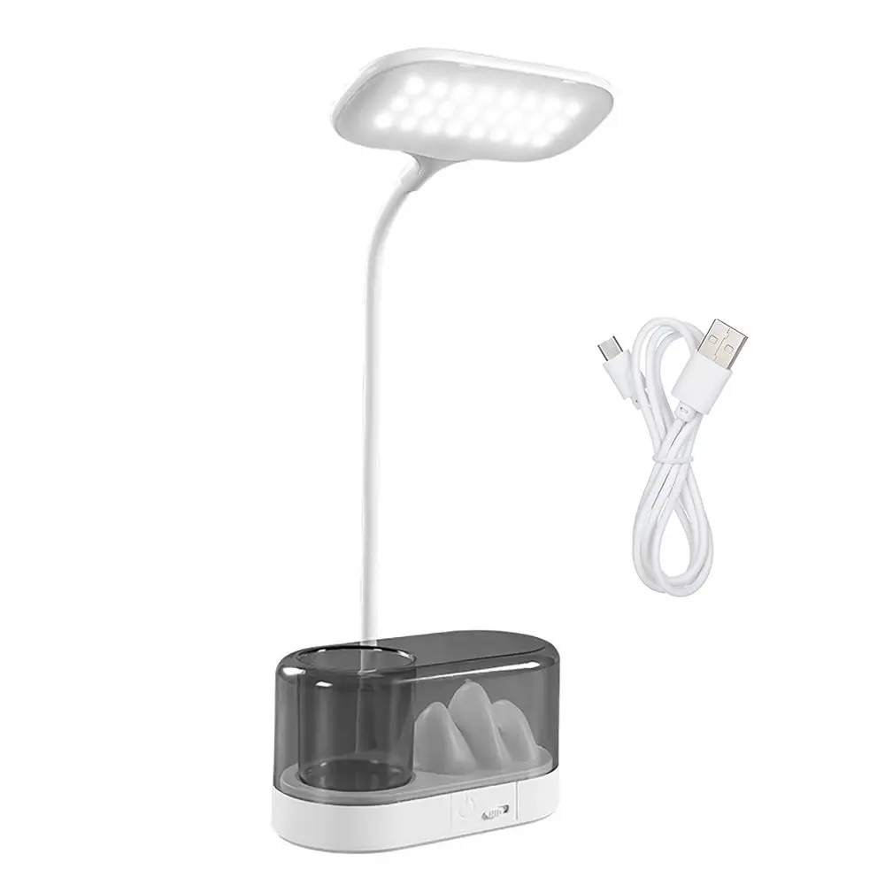 Energy-Saving USB Powered LED Desk Lamp Pen Holder Folding Design Table Lamp Plastic Material 8W Power Reading Light Office