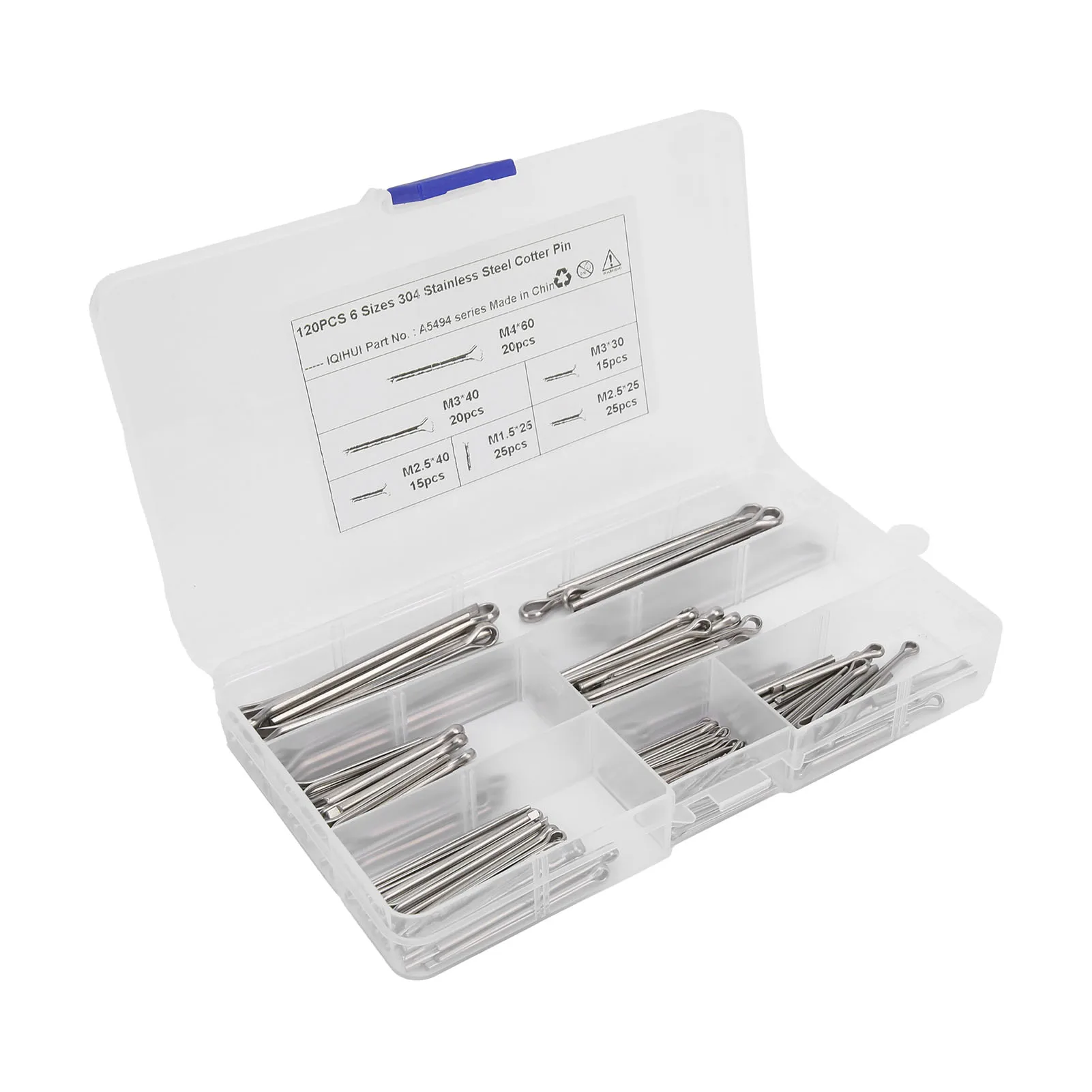 Pasador dividido Antioxidante Conveniente Pasador de chaveta Anticorrosión Organizado y fácil para herrajes de automóvil para la mayoría de las personas