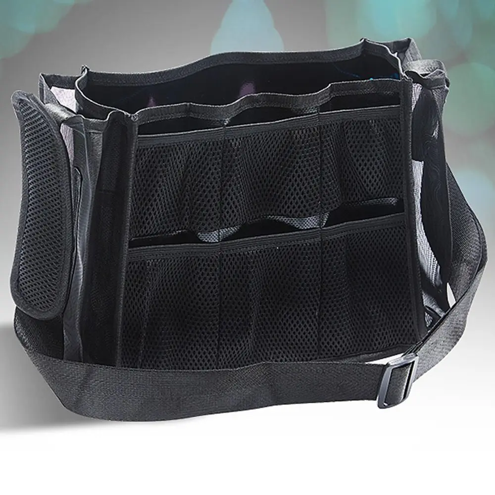 

Large Capacity Cosmetic Brush Storage Bag Multi-function Black Color Women Artist Bags Wear-resistant Breathable