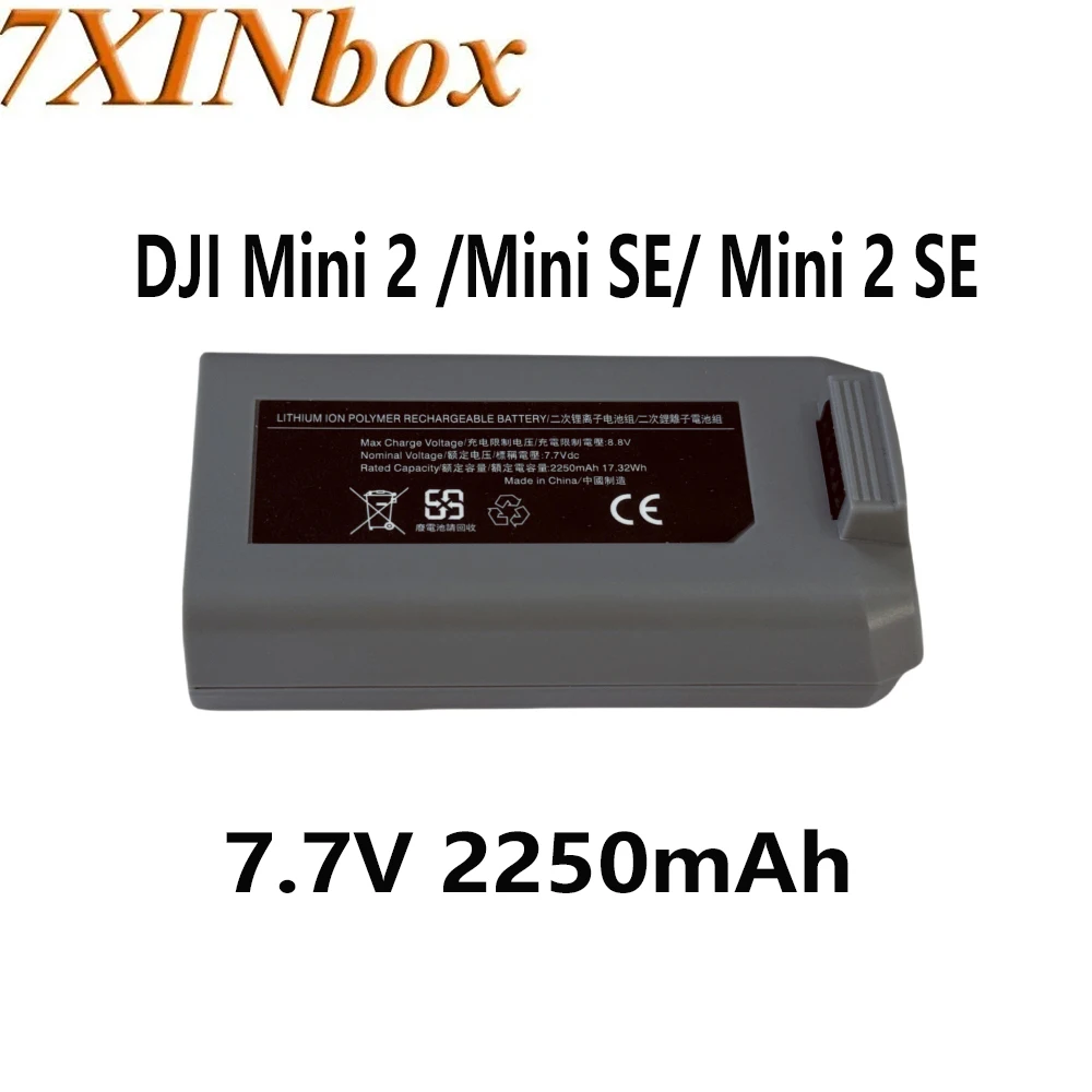 7XINbox Drone Battery For DJI Mini 2 /Mini SE/ Mini 2 SE Intelligent Flight Battery Max 31 Mins Flight Time 7.7V 2250mAh