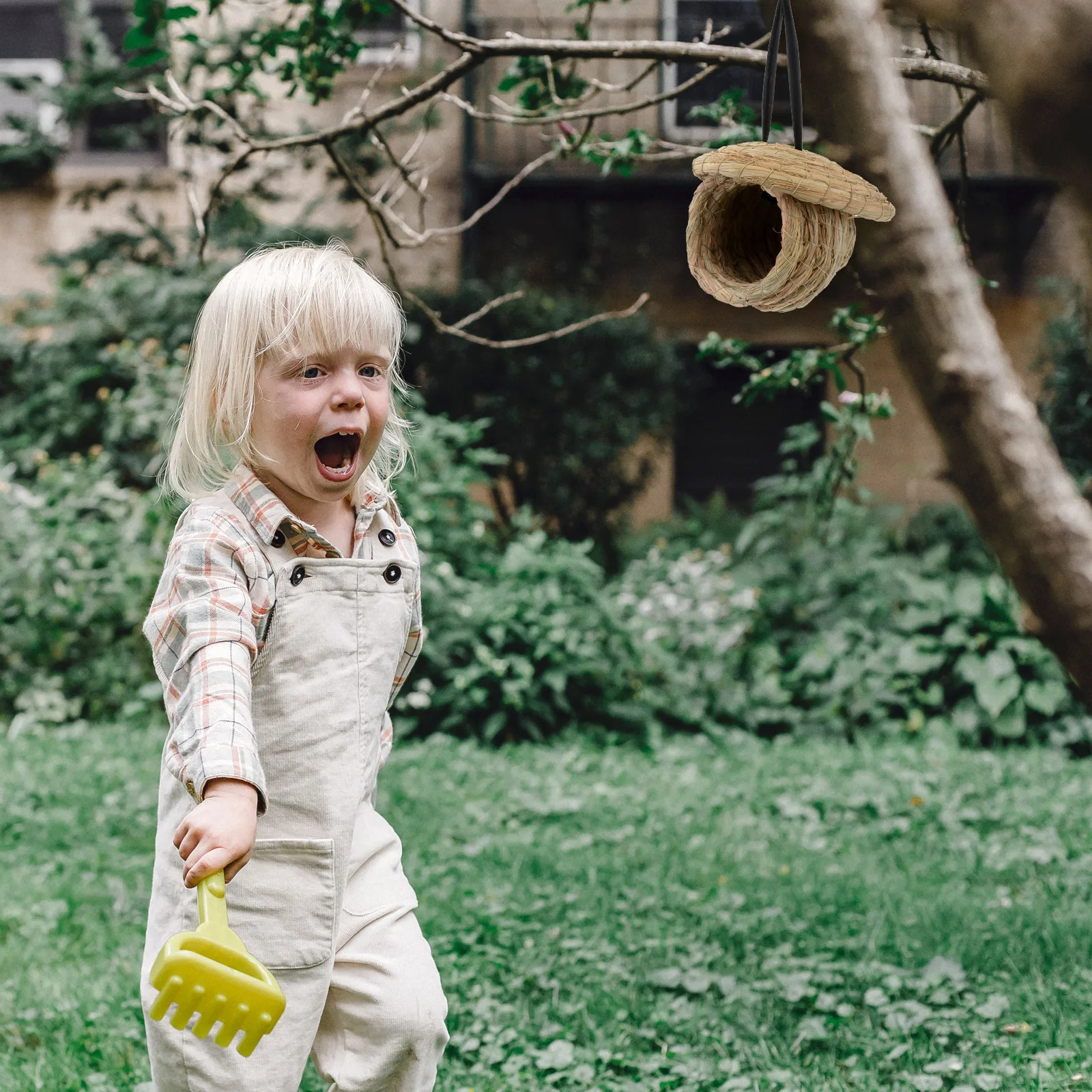 

Handwoven For Parakeets Budgerigar Small Pets Natural Straw Safe Handmade Nest Bird Straw Nest For Birds Bird