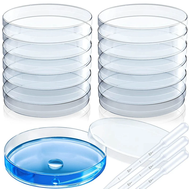 Sterile Plastic Deep Clear Dish For Lab Analysis, School Projects, Blood Samples,Bacteria,Seed Cell Culture Dishe