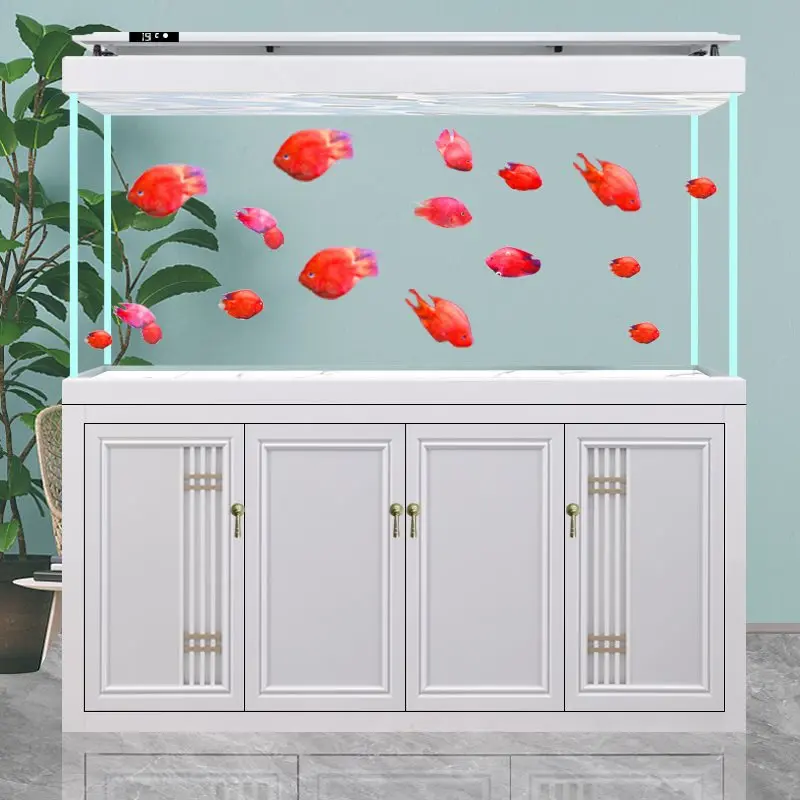 

No in the tank, pipe fittings bottom filter fish tank Zhuo living room large, household Ning, no pipes