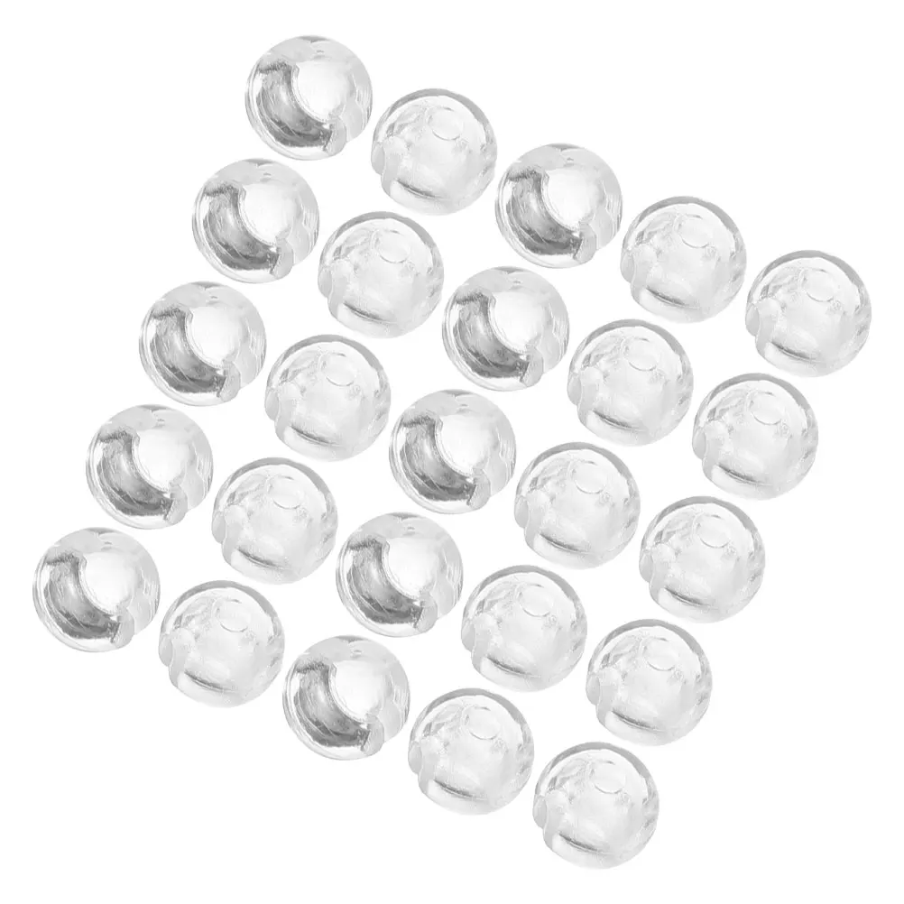 

80Pcs Roller Blind Vertical Bead Chain Stops Transparent Crimp Buckle Accessories Chain Fixation for Window Blinds