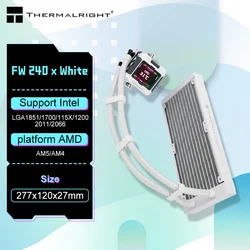 Thermalright FW 240 X No fan version,All -in -one water -cold radiator 2.4 -inch LCD display customized screen,Support LGA1700