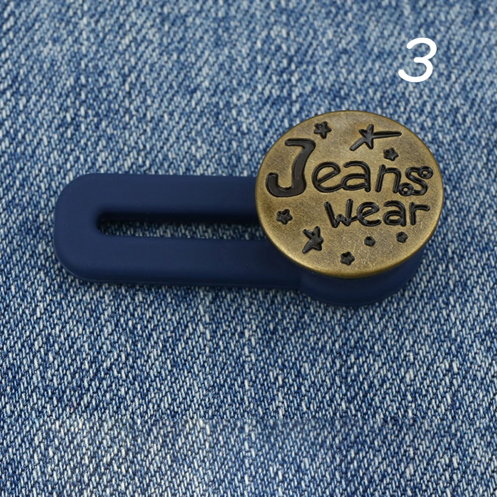 

Металлическая новая одежда, эластичная выдвижная пряжка с буквенной звездой, пуговицы, увеличение талии, джинсы, удлиненная застежка на талию