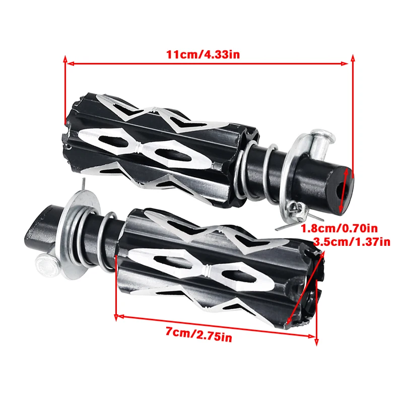 HotPedal Rear Foot Rest Coloured Aluminium Alloy Chinese Halei Electric Scooter Pedal Foot Rest For Citycoco Spare Parts