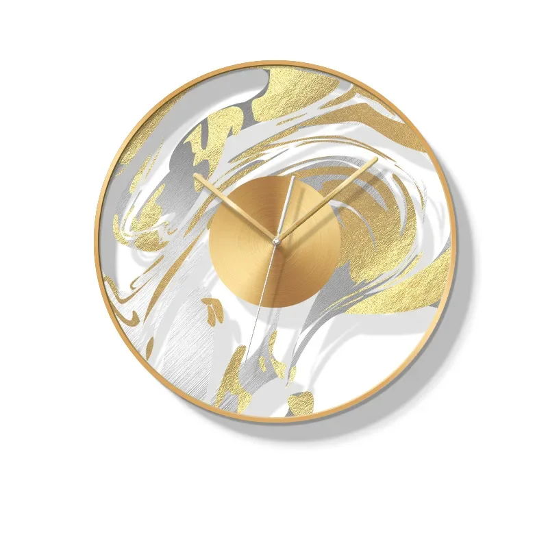 

Dining room decorative painting dining table wall mural living room abstract painting creative with clock hanging painting