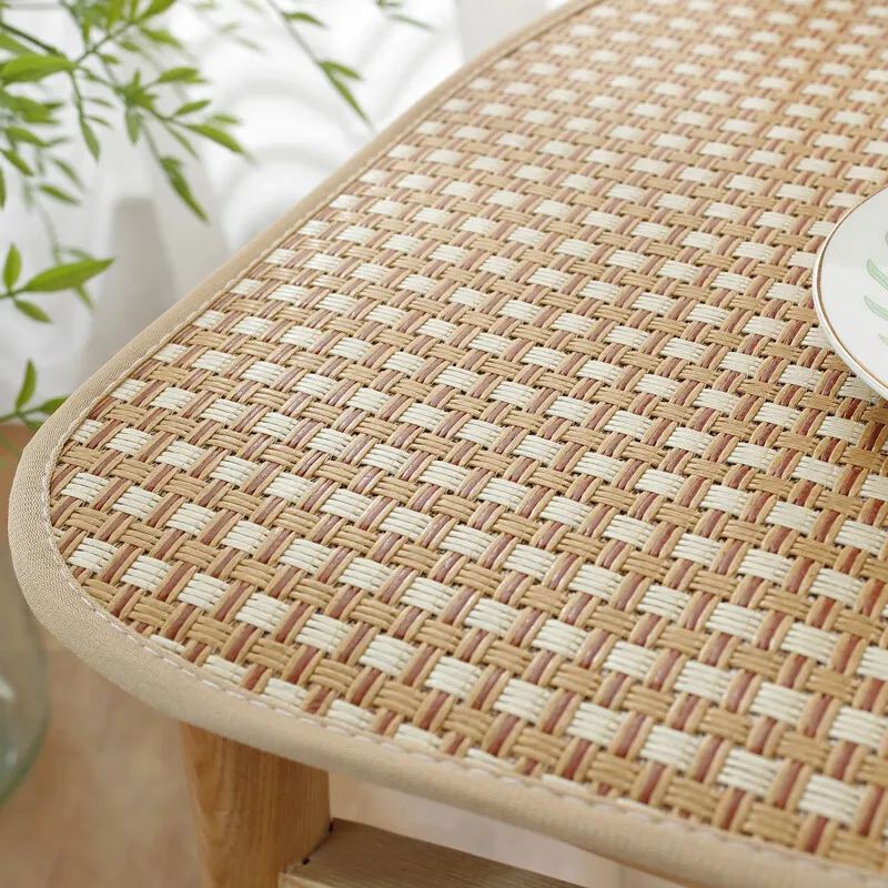1PC 40cm/45cm/50cm Atmungsaktive Sommer Kühlung Sitzkissen Sitzkissen Kühlen Matte Nicht-slip Kühlung Bambus Stuhl Sitz – Detail 3