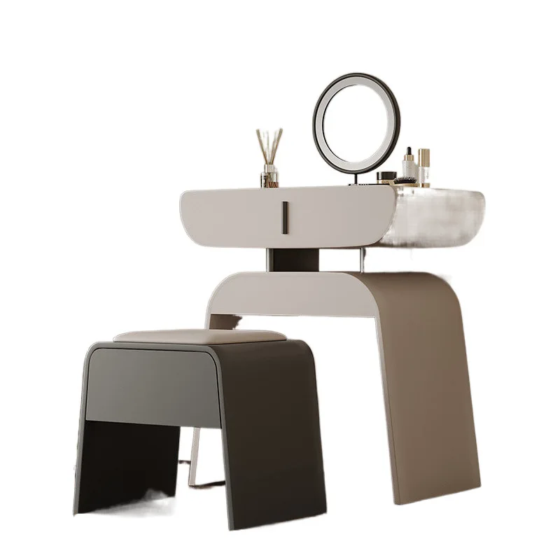

Premium dressing table with stool bedroom cream wind 2024 new makeup table small apartment modern simple desk
